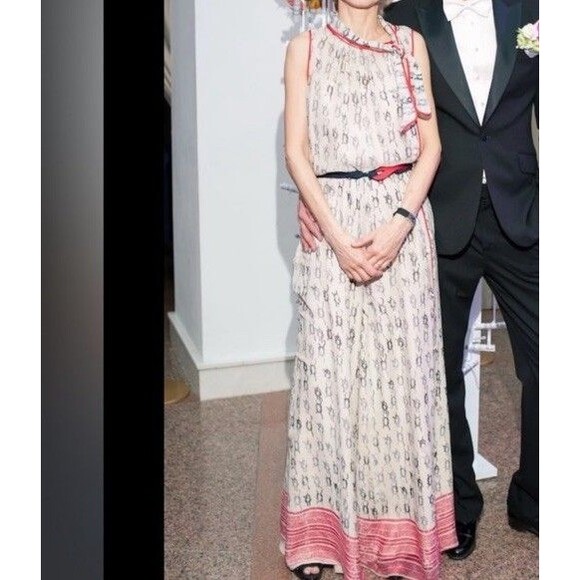 RED VALENTINO $995 100% Silk Jumpsuit Neutrals Size 46 - Picture 9 of 11